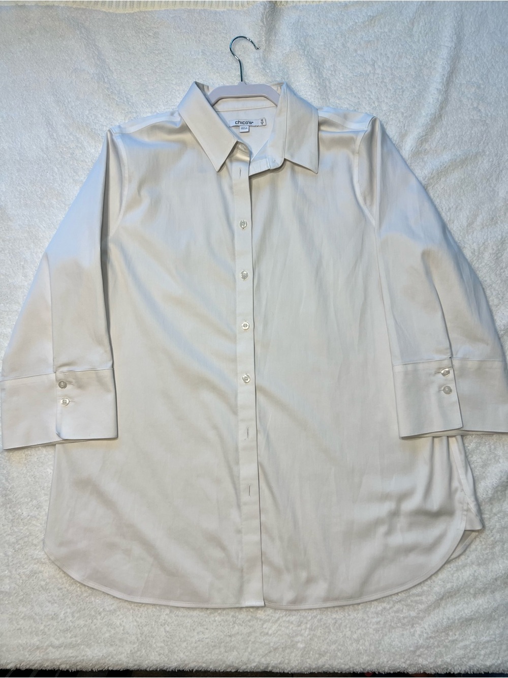 Chico's white Button-Front Dress Shirt